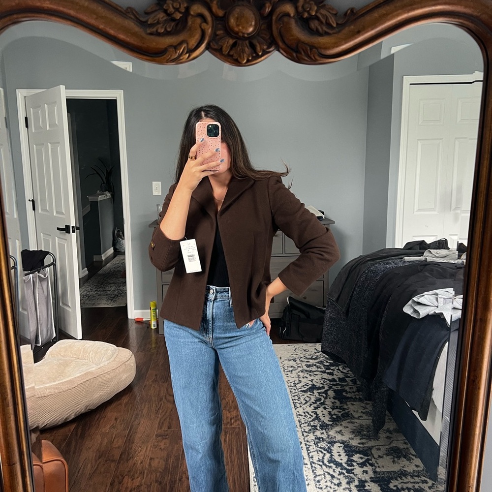 Vintage Wool Brown Blazer